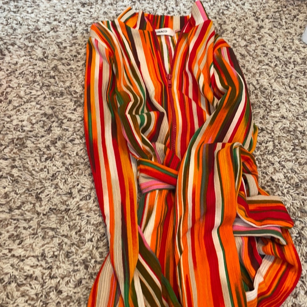 multicolored dress